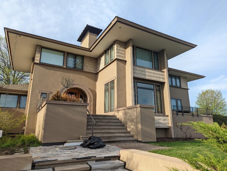 Home stucco painting after image