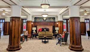 image of plaster repair project at masonic lodge